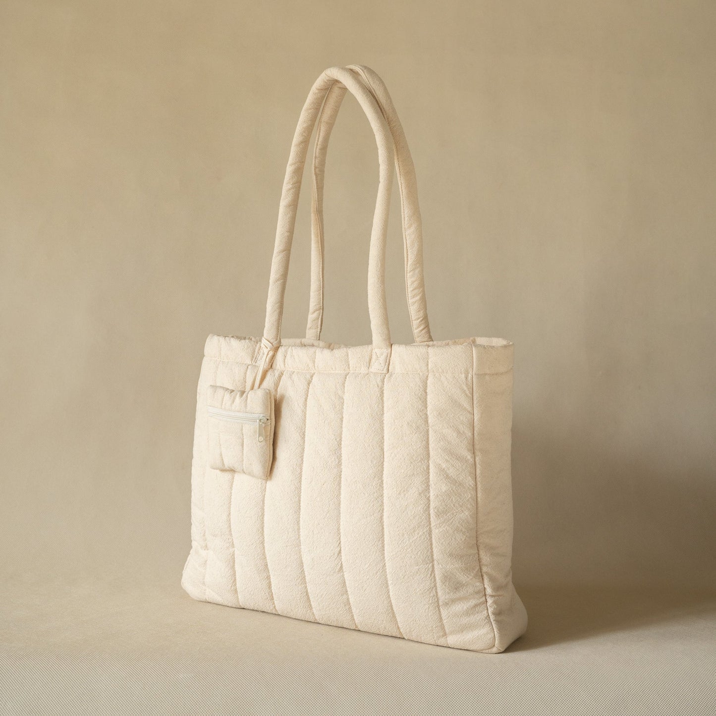 Crinkle Stripe Tote Bag