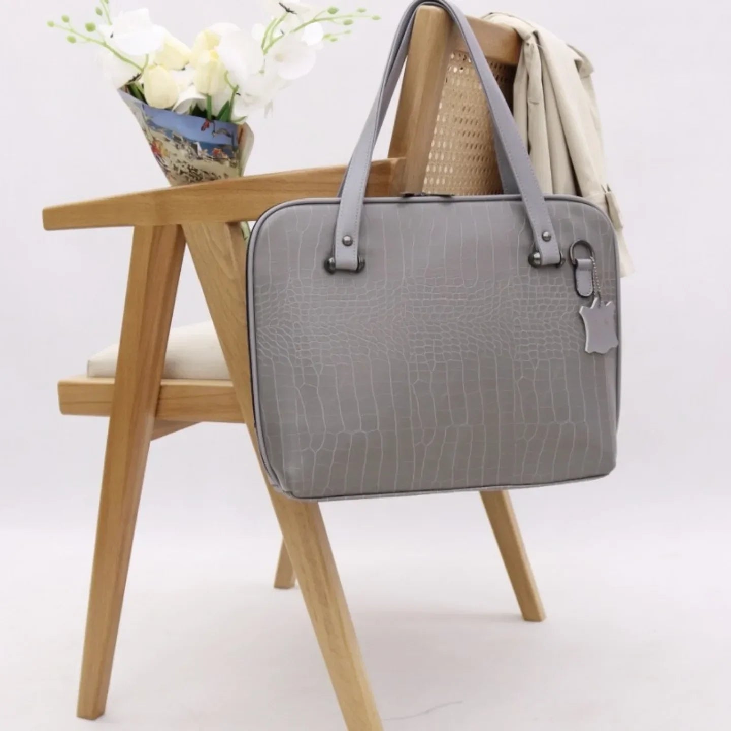 Crocodile Leather Handbag