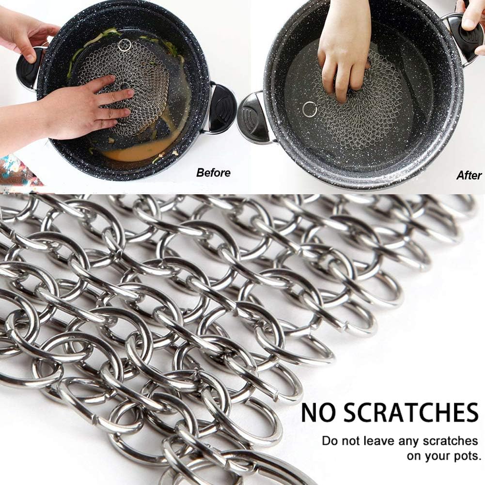 Stainless Steel Chain Scrubber (12.5 CM x 12.5 Cm)