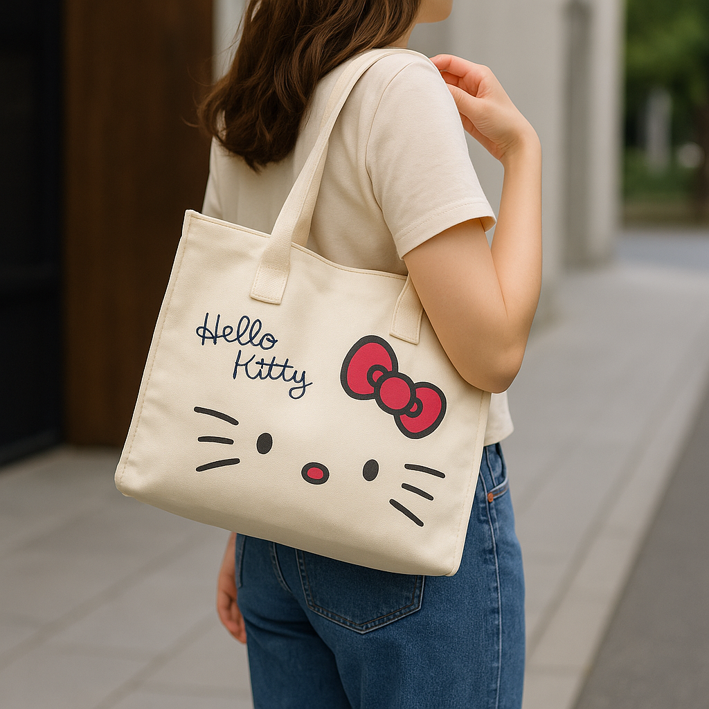 Kitty Canvass Totebag