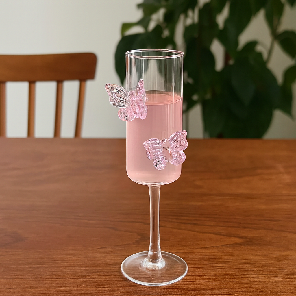 3D Butterfly Glass