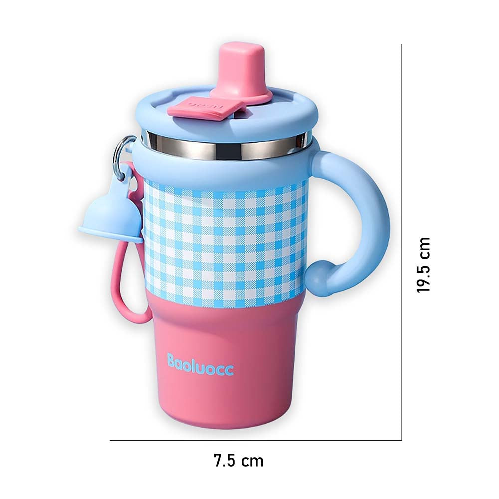 Checkered Steel Tumbler