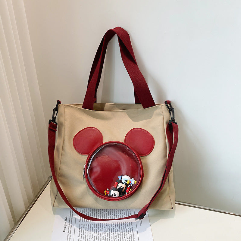 Cute Mickey Tote Bag (Black & White)