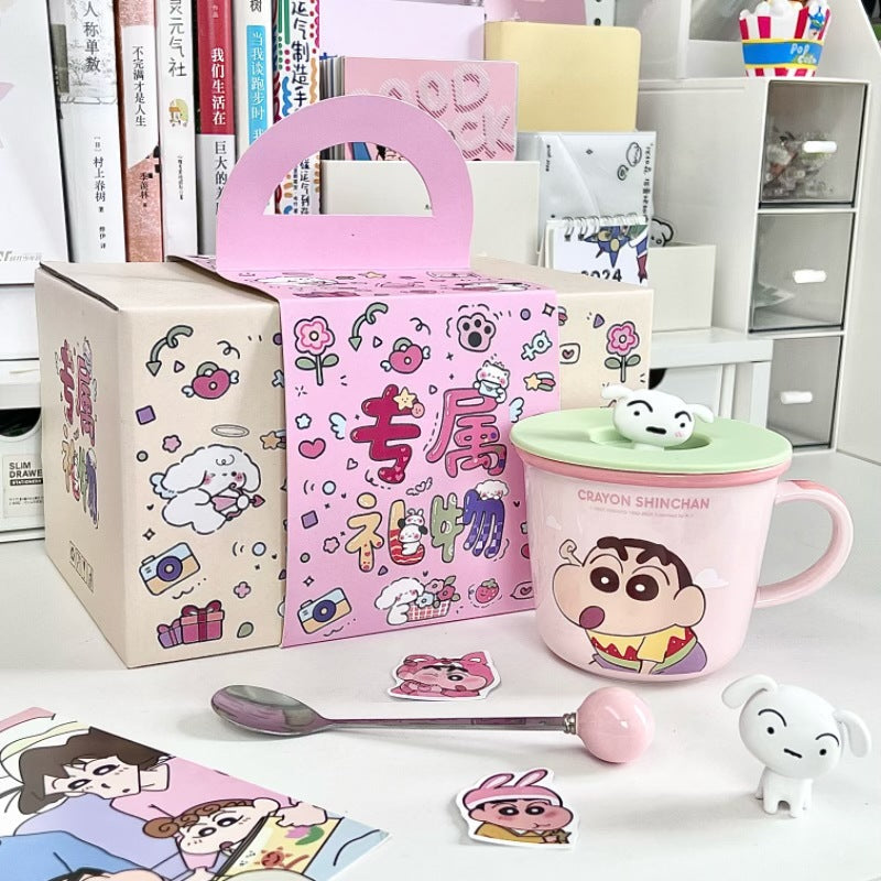 Shinchan Cup With Shiro Lid & Spoon