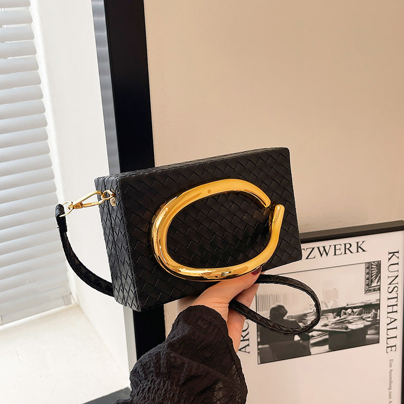 Luxe Gold-Handle Clutch