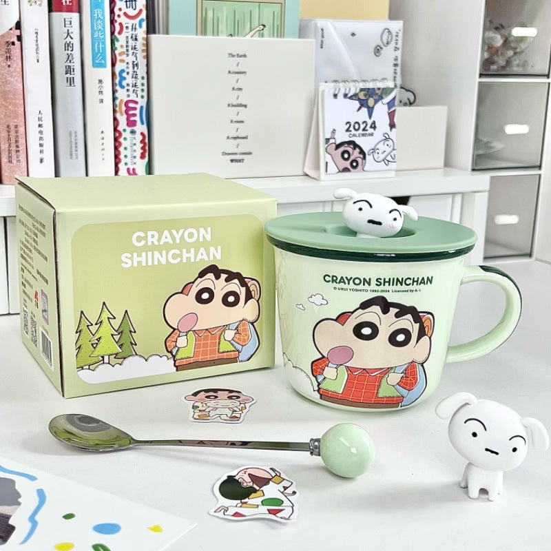Shinchan Cup With Shiro Lid & Spoon