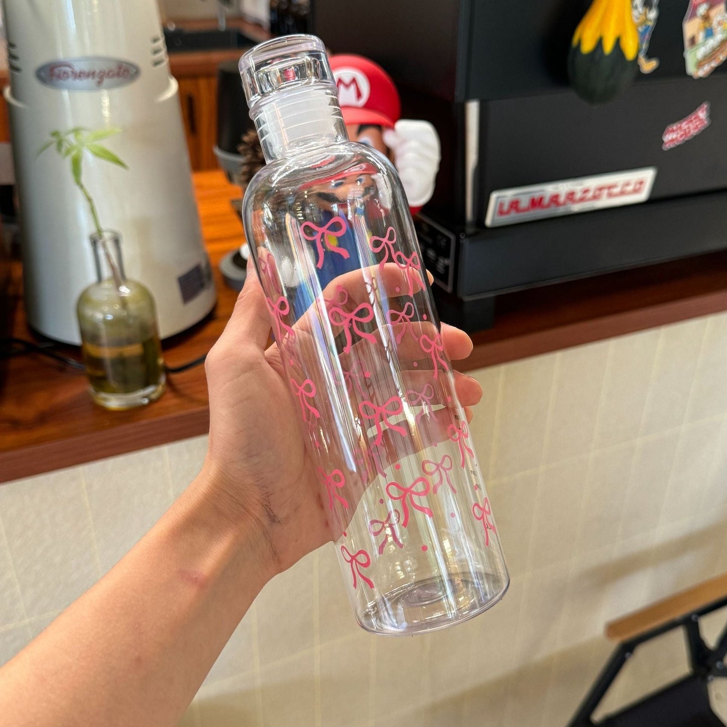 Bow Transparent Water Bottle