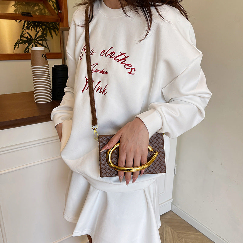 Luxe Gold-Handle Clutch