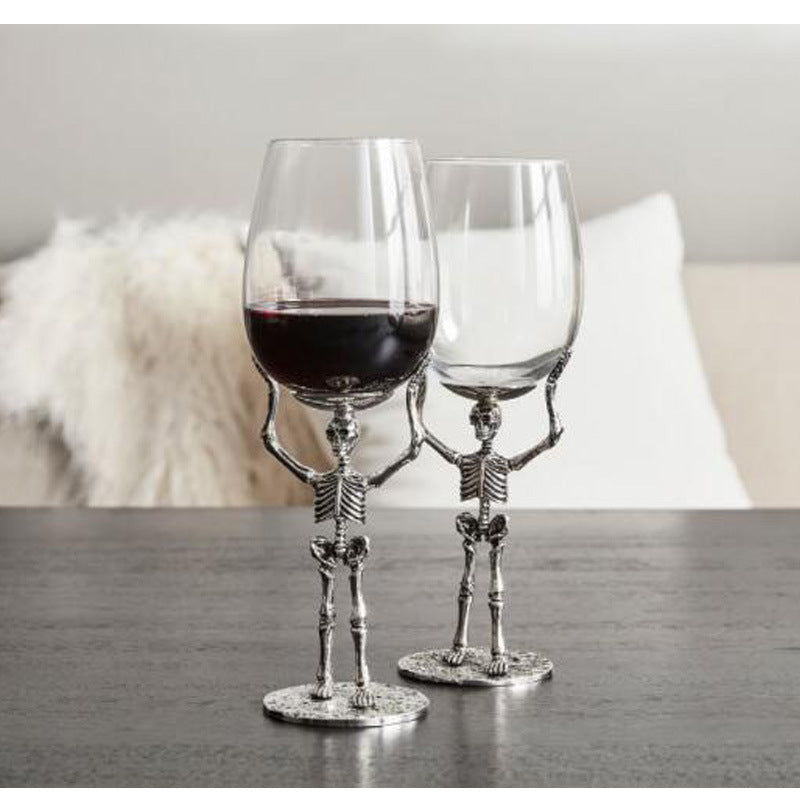Skeleton Wine Glass