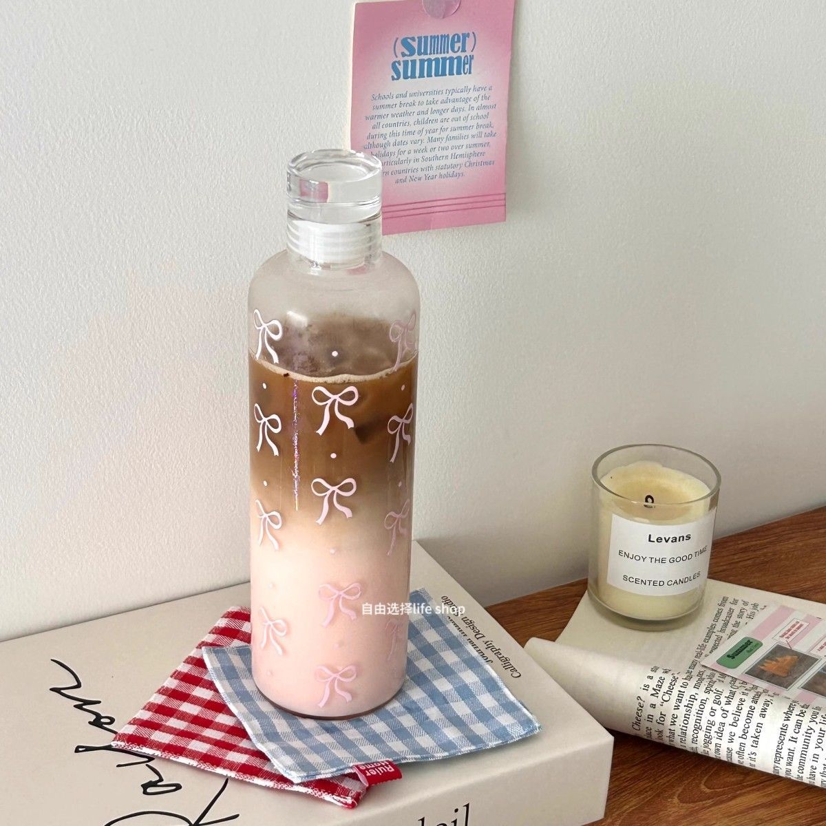 Bow Transparent Water Bottle