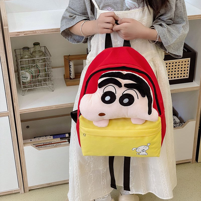 Shin-chan Plush Face Backpack