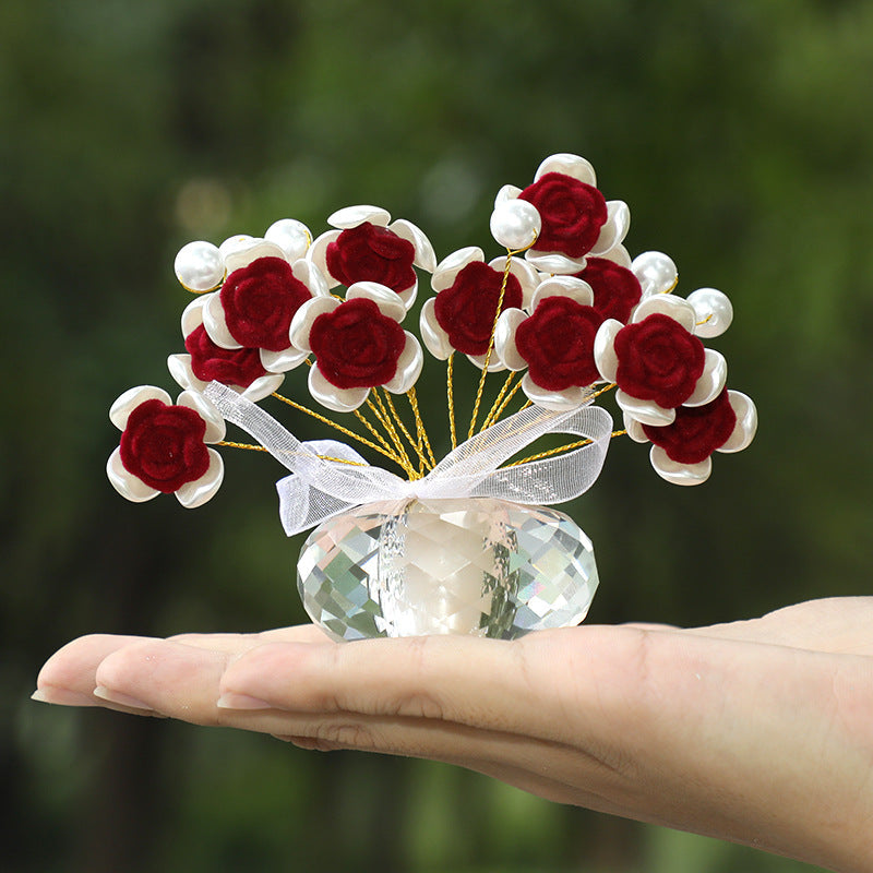 Crystal Flower Ornament