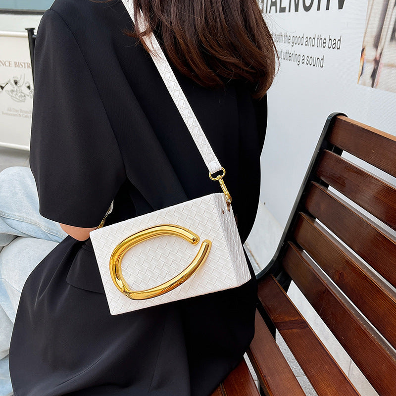 Luxe Gold-Handle Clutch