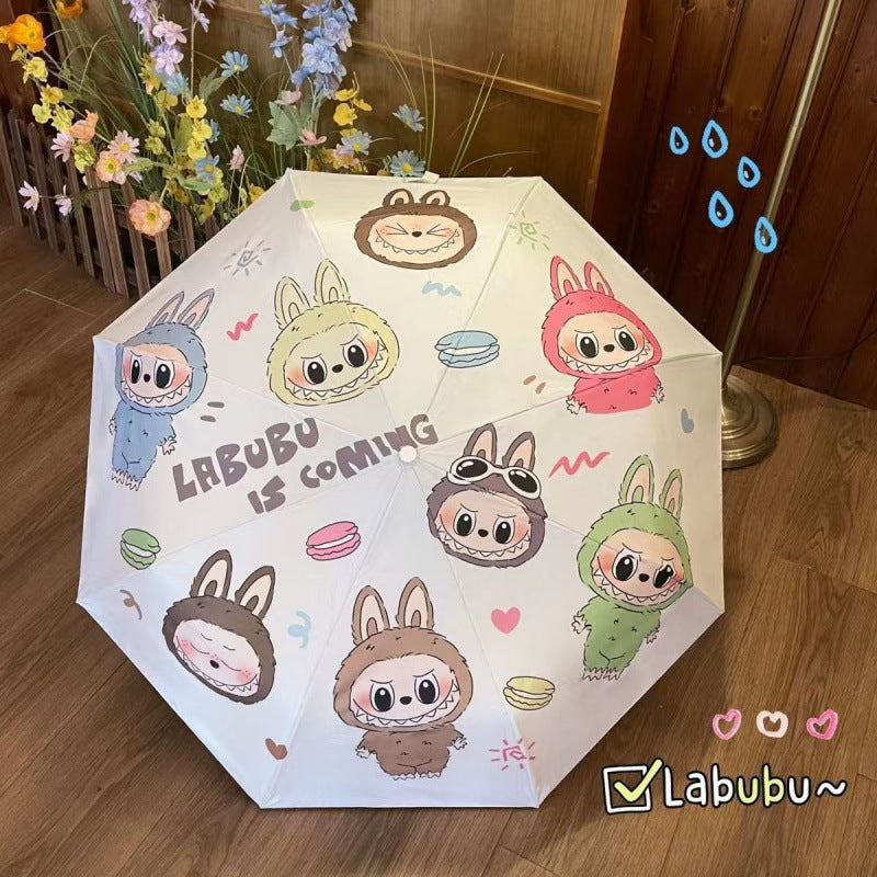 Cute Labubu Cartoon Umbrella