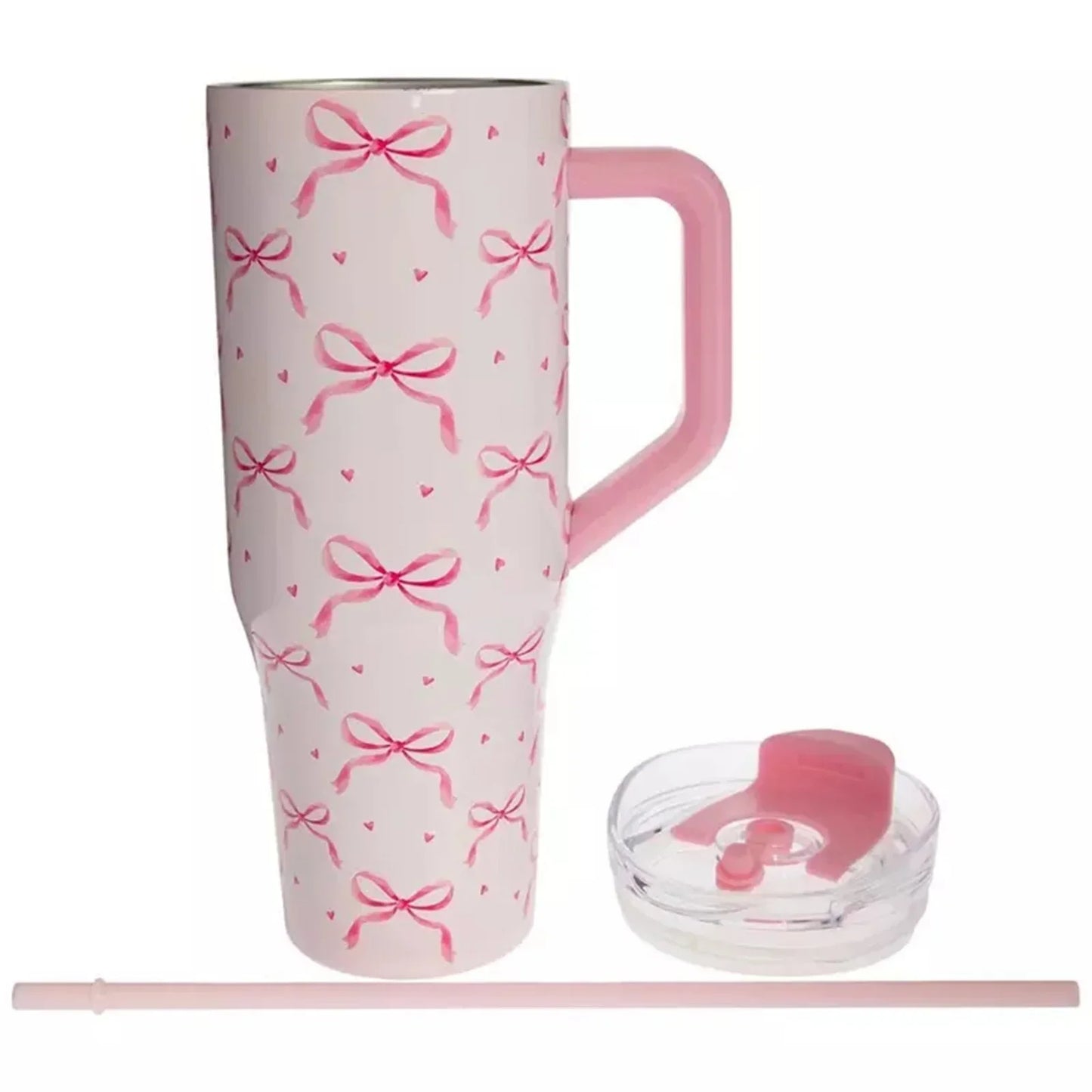 Pink Bows with Hearts Tumbler (1200 ML)