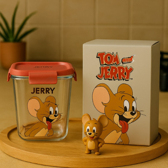 Tom & Jerry Glass Jars