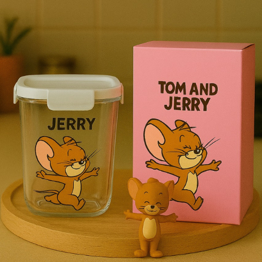 Tom & Jerry Glass Jars
