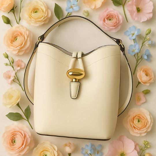 Gold Lock Shoulder Bag