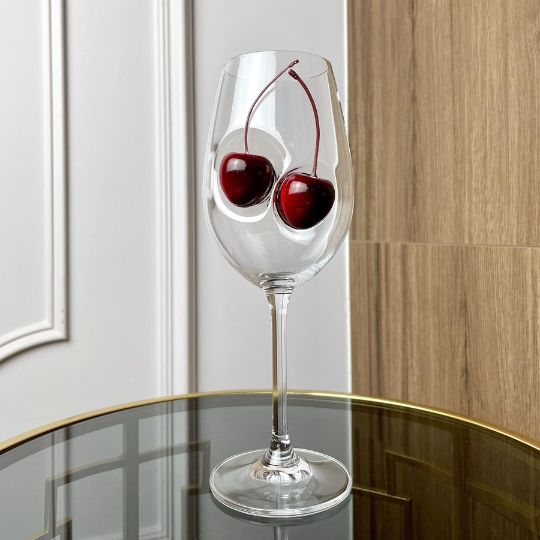 Cherry Wine Glass