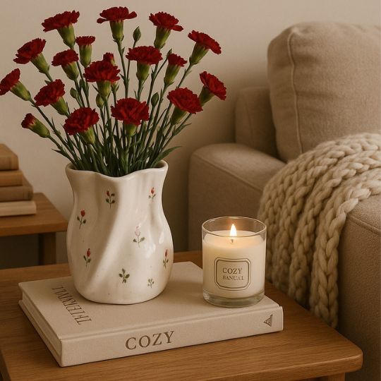 Crinkle Shape Flower Vase