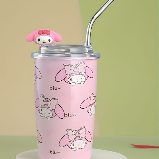 Stainless Steel Tumbler With Straw