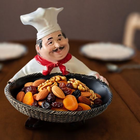 Chef Statue Decor Tray