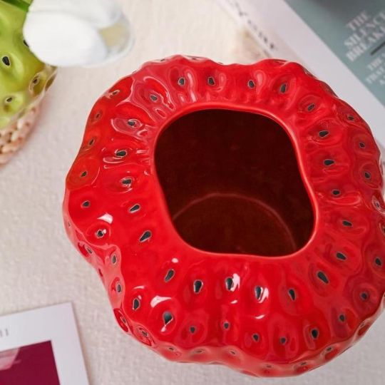 Strawberry Flower Vase