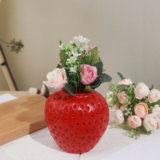 Strawberry Flower Vase