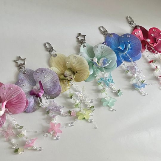 Orchid Bloom Keychain