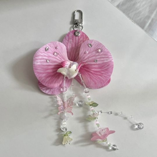 Orchid Bloom Keychain