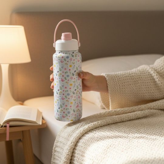 Floral Insulated Water Bottle