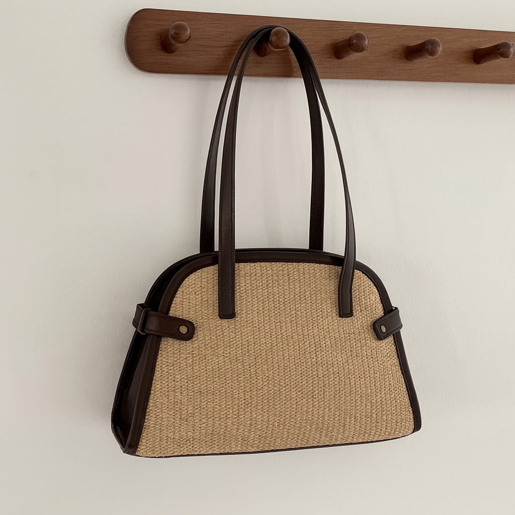 Raffia Bowling Bag