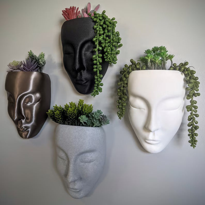Face Vase Wall Planter