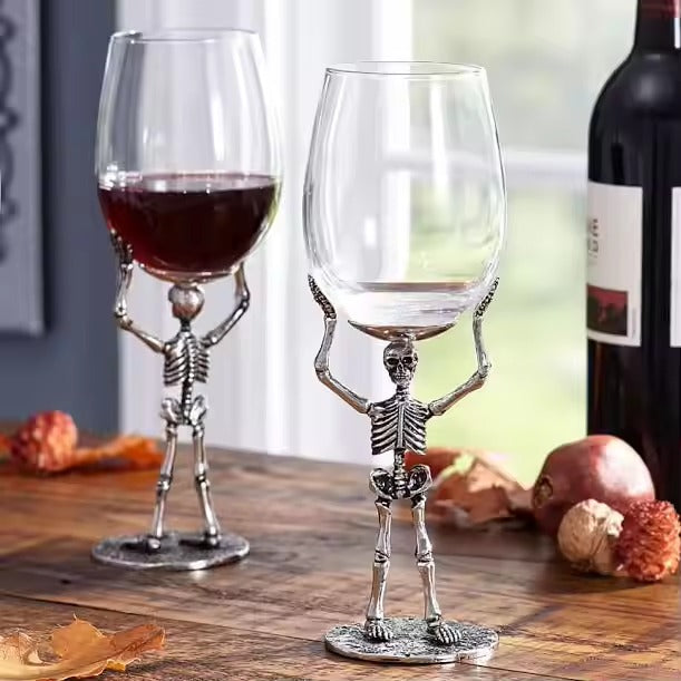 Skeleton Wine Glass