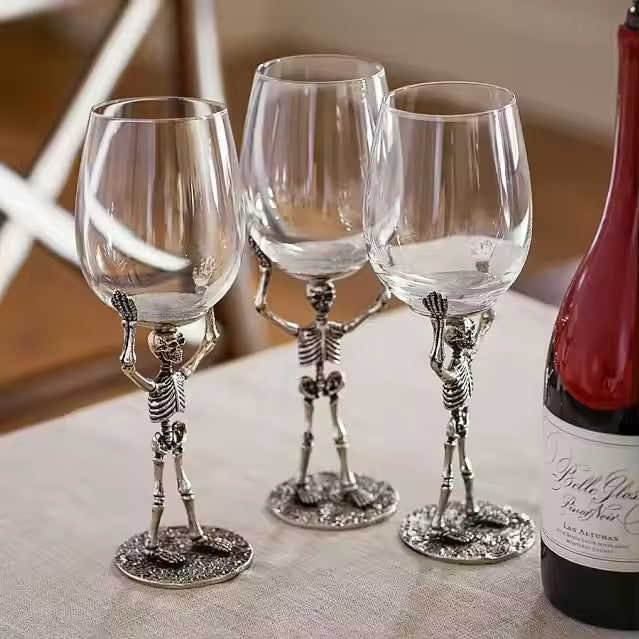 Skeleton Wine Glass