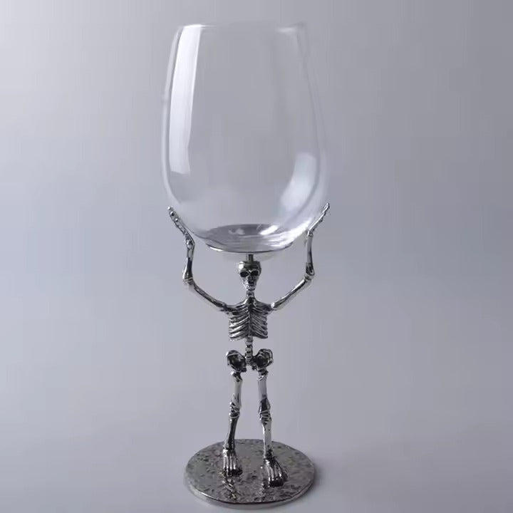 Skeleton Wine Glass