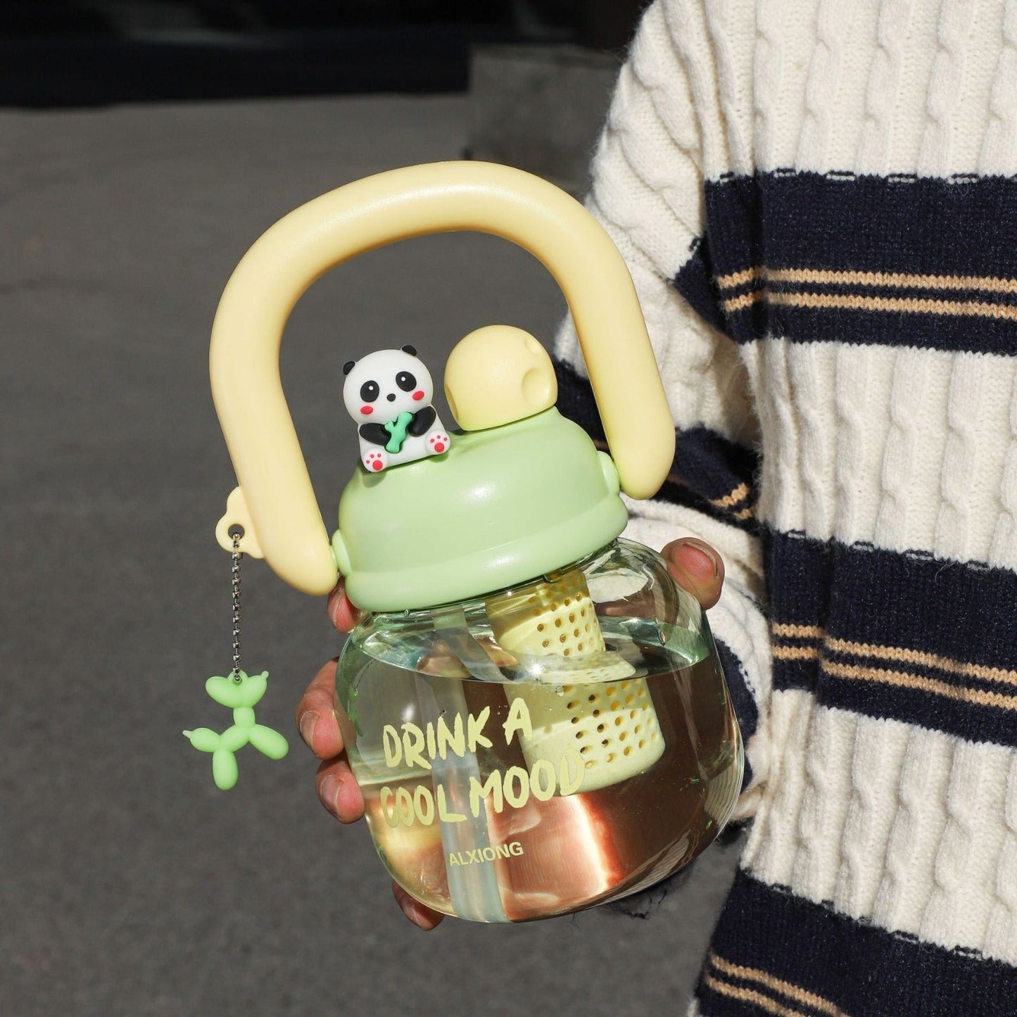 Panda Straw Bottle