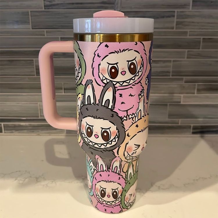 Cute Labubu Squad Tumbler