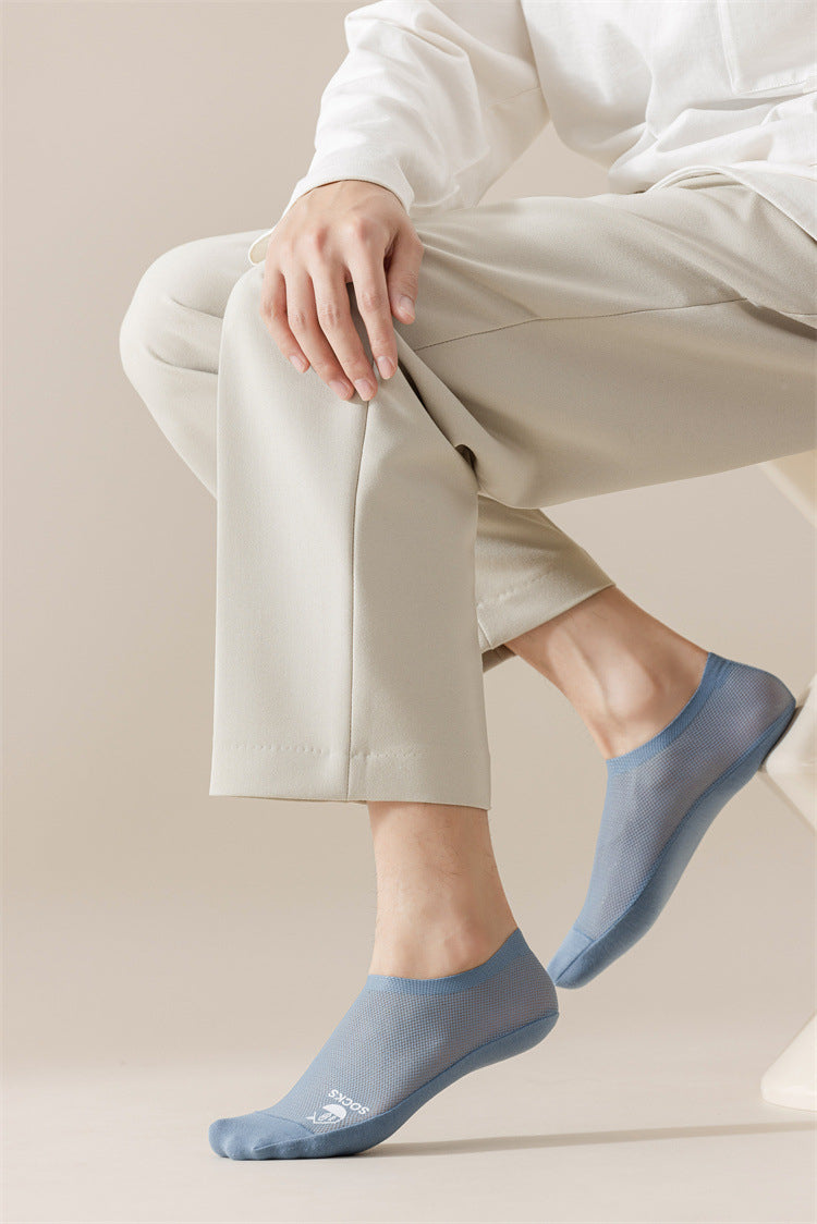 Summer Cool Comfort Socks: Breathable Mesh, Non-Slip Grip