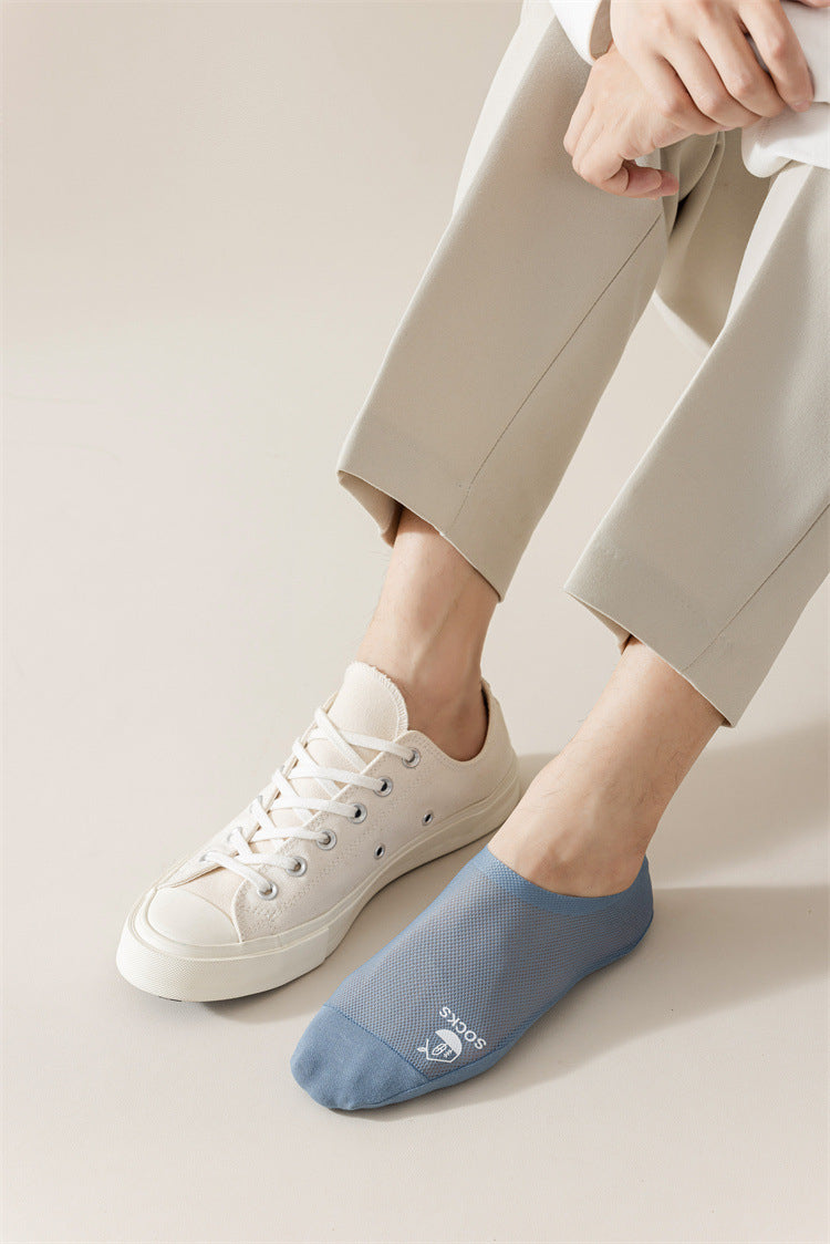 Summer Cool Comfort Socks: Breathable Mesh, Non-Slip Grip