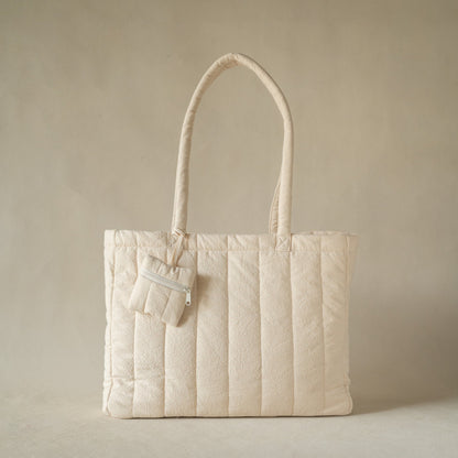 Crinkle Stripe Tote Bag