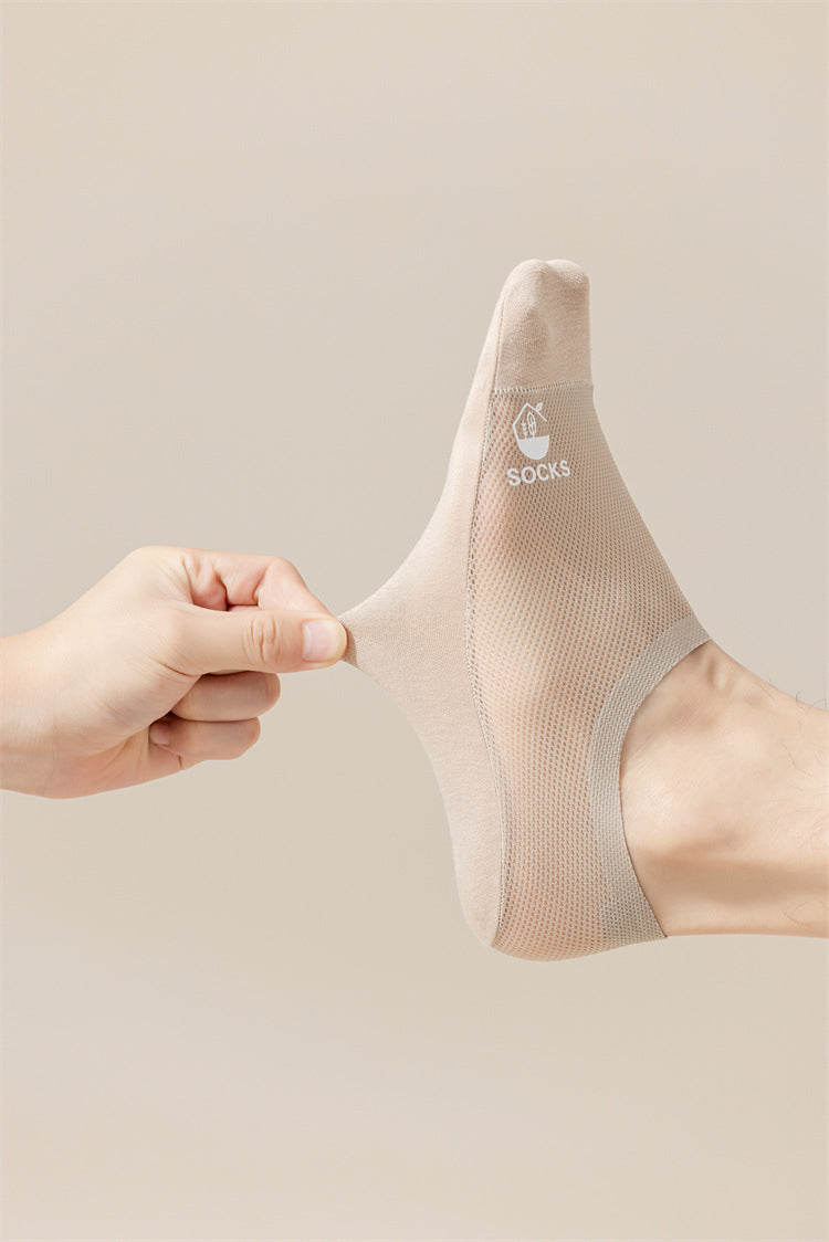 Summer Cool Comfort Socks: Breathable Mesh, Non-Slip Grip