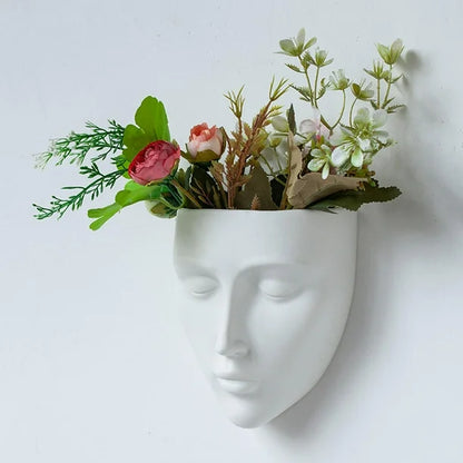 Face Vase Wall Planter
