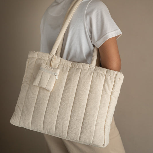 Crinkle Stripe Tote Bag