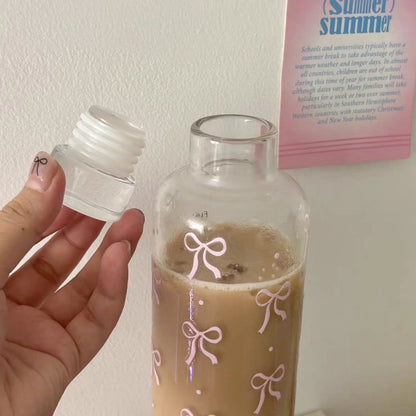 Bow Transparent Water Bottle