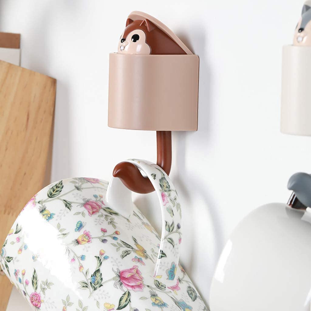 Cute Squirrel Adhesive Hook