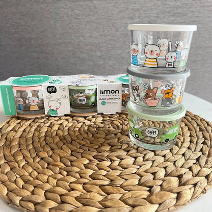 Cute Print Containers Set