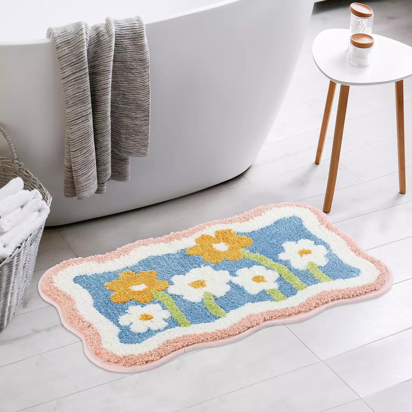Floral Soft Touch Floor Rug