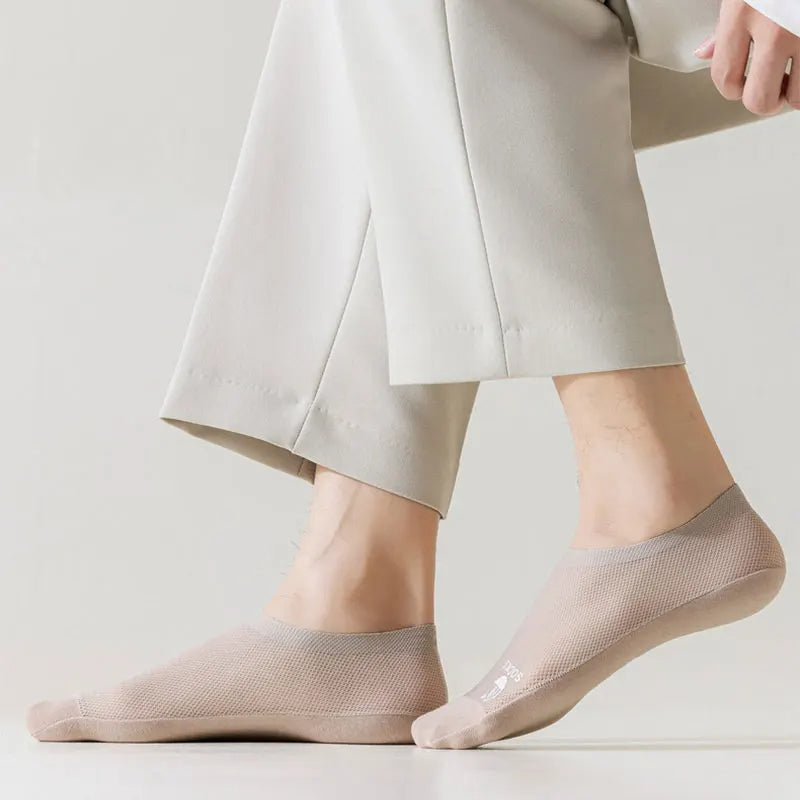 Summer Cool Comfort Socks: Breathable Mesh, Non-Slip Grip