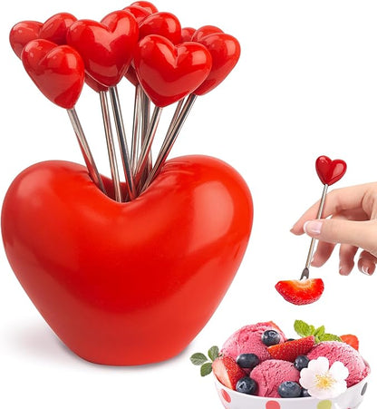 Heart shaped Fruit Fork